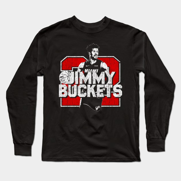 Jimmy Butler (Variant) Long Sleeve T-Shirt by huckblade